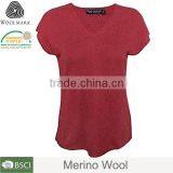 Oversize T-shirt Merino Wool, Round Neck Custom Sport Shirt thumbnail-3