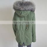 Myfur Latest Luxury Customized Silver Fox Fur Hooded Adults Unisex Parka Wholesale thumbnail-5