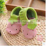 New Fashion Soft Newborn Suede Moccasins Baby Girl Shoe Baby Shoes thumbnail-1