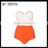 New Design Double Scallop Trim Swimsuit thumbnail-6