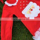 Girls Christmas Dress Kids Ruffle Dress Girls Christmas Red Dress Girls Long Sleeve Dress With Necklace and Headband thumbnail-3