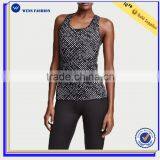 OEM Nylon Lycra Ladies Tops Images Women Fitness Workout Tank Tops thumbnail-1