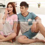 2015 Wholesale New Style Top Quality Couple Pajamas Set thumbnail-2