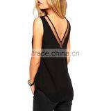 Cotton Crop Top Tank Top2014 New Arrive Women Different Size for Choice & Short Front Long Back Printed thumbnail-2