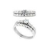 2012 New Fashion Gold Diamond Unique Crystal Wedding Engagement Ring With Rotation Pattern thumbnail-1