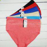 2015 New High Waist Laced Cotton Women Underwear Mama Size Brief Lady Panties Lady Stretch Cotton Knickers Lingerie Intimate thumbnail-3