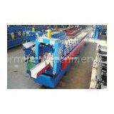 6KW Color Ridge Roofing Sheet / Cap Gutter Roll Forming Machine With 18 Rows