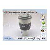 Starbucks Shape Pottery Porcelain Double Wall Ceramic Mug / Cup Custom