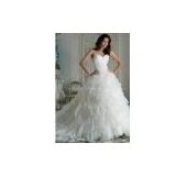 Bridal Wear, Wedding Gown, Evening Dresses with Royal Satin, Italian Organza (B163)