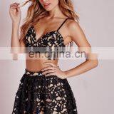 Sexy Women Floral Lace Bralet Bra Bustier Crop Top With Adjustable Shoulder Strap thumbnail-3