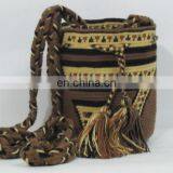 Dark Brown And Light Yellow Color Tr Small Reference Bags
