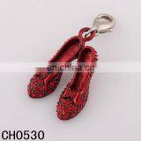 Fashion Rhinestone Shoe Charm Mini High Heel Dancer Shoe Charms thumbnail-1