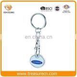 Promotional Persoinlize Keychain Cheap Sticker Shopping Cart Coin Keychain thumbnail-1