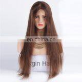 Natural wigs bleached knots full lace wig