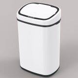 58L 68L wooden  home appliance stainless steel automatic sensor trash bin sensor automatic trash cans dustbin steel square