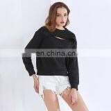 TWOTWINSTYLE Women's Sweatshirts O Neck Long Sleeve Loose For Femasle Casual Hollow Out thumbnail-5