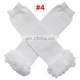 Solid Color Baby Ruffle Knee Pads Toddler Lace Chiffon Ruffle Legwarmer Girl Party Decoration 10colors thumbnail-5