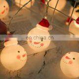 10 LED Festival Decoration String Lights for Home Garden Part Cute Snowman Lights