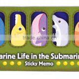 Polar Sea Animal in the Submarine Die Cut Shape Note Set Notepad Sticky Memo Pad thumbnail-3