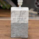 Popular Custom Logo Cheap Cuboid Pillar Custom Vintage Relief White Marble Table Lamp Porcelain for Home Decor thumbnail-5
