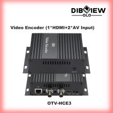 OTV-HCE3 H264 1 CH Hdmi Plus 2 Ch CVBS Streaming IPTV Encoder Support Onvif NVR Video to IP for Youtube Facebook
