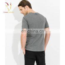Men Round Neck Short Sleeve Cashmere Sweater Short Sleeve Cashmere Shirt thumbnail-3