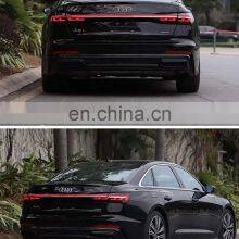 Modified to the Latest Full LED Through Taillamp Taillight With Dynamic for AUDI A6 C8 Tail Lamp Tail Light 2019-2021 thumbnail-5