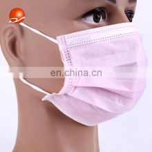 water-proof non-woven breathing disposable three ply mouth face mask face