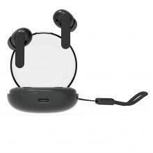 Transparent BT Mini True Wireless Earbuds Headphones TWS Earbuds With Lanyard thumbnail-2