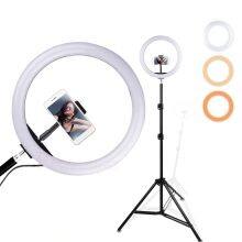 Kytuwy LED Selfie Stick Ring Fill Light 12inch Dimmable Camera Phone Lamp With Stand Tripod Ringlight 12 Inch 12-inch thumbnail-6
