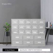 HN-HP06 Medizinische Kräuterschrank für Krankenhausapotheken, antimikrobieller Edelstahl-Schubfachschrank mit Etikettenhalter, individuelle Anpassung möglich thumbnail-2