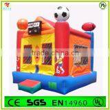 PVC,0.55mm PVC Tarpaulin Material Soccer Theme Type Inflatable Bouncer
