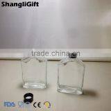 200ml Flat Glass Bottle For Liquor Wine Black Cap thumbnail-5