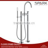 Contemporary dual handle freestand floor stand tub faucet