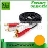SLT 10ft Gold Plated 2Rca to 2Rca AV Audio Video Cable thumbnail-4