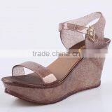 2016 Best Selling Plastic Ladies Shoes Fashion Pvc Jelly Shoes Straps Wedge Melissa Shoes Ss16 thumbnail-5