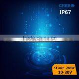 Offroad 4x4 Car Accessories,12/24V 50inch 288W Curved Led Light Bar thumbnail-1