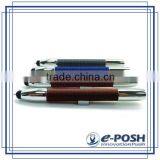 Leather Imprint Mini Touch Screen Logo Stamp Refill Stylus Metal Ballpoint Pen thumbnail-3