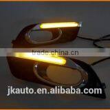High Power With Yellow Trun Signal Super Quality Daytime Running Lights LED for Honda Civic 2011-2013 thumbnail-5
