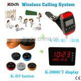 Elegant Wireless Remote Control Service Call Bell System With Koqi Factory 433.92MHZ Restaurant Pager