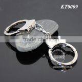 Mini Handcuff Shaped Promotional Zinc Alloy Silver Metal Handcuffs Key Chain thumbnail-4