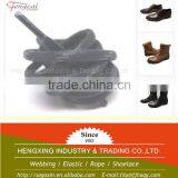 5mm 100% Cotton Round Black Waxed Shoelaces thumbnail-1