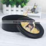 Black wood jewelry box photo frames with cheap price