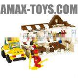 Bd-7530160 Toys Brick for Kids Plastic Intelligent Building Block Snowfield Fast-food Restaurant 272pcs