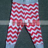 Trendy customized tight kids chevron printed leggings