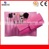 Pink color 6pcs cosmetic brush for girls portable