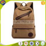 The Newest Excellent Quality Khaki Canvas Backpack for College Girls thumbnail-1