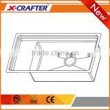 842x250x228mm Overall Size Single Bowl With Drainboard Fiber Kitchen Sink thumbnail-3