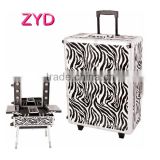 Professional makeup cosmetic trolley case, Rolling makeup case