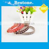 2014 Fashionable Pure Cowhide Pet Collars/fashion personalized leather pet collar